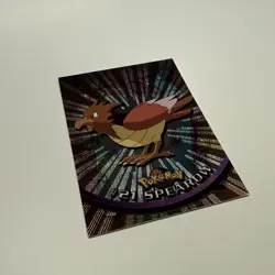 #21 SPEAROW HOLO FOIL Black Logo Pokemon Topps TV Animation Edition Card LP - Image 2