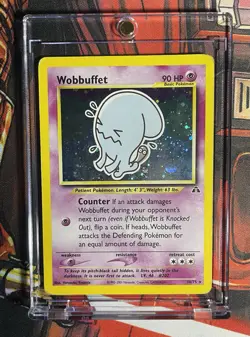 Wobbuffet - 16/75 - Pokemon Neo Discovery Unlimited Holo Rare Card WOTC - Image 2