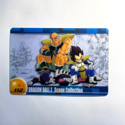 S1788 Vegeta 112 Japanese Dragon Ball x Morinaga Scene Collection Clear Card - Image 1