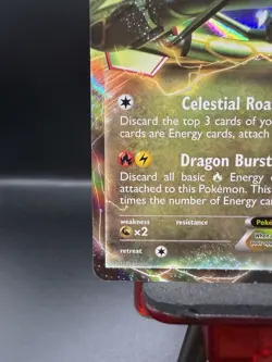 Rayquaza EX - 85/124 - Pokemon Dragons Exalted Black & White Ultra Rare Card NM - Image 5
