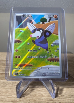 Drilbur 124/086 Black Bolt Holo Illustration Rare Pokemon Card - Image 1
