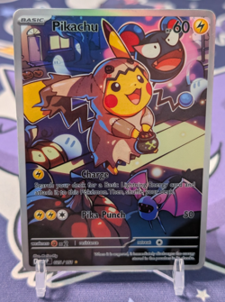 Custom Card Pikachu Holo Halloween Exclusive Pokemon Card - Image 1