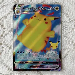 Surfing Pikachu VMAX 009/025 Celebrations Holo Rare Pokemon Card NM English - Image 1