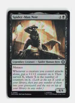 Spider-Man Noir 67 Foil Marvel's Spider-Man MTG NM - Image 1