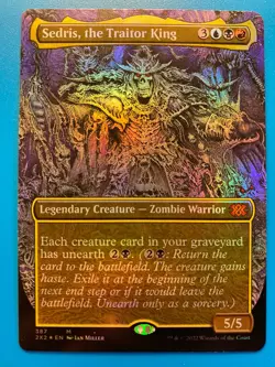 MTG 1x FOIL BORDERLESS Sedris, the Traitor King 387 Double Masters Magic x1 NM - Image 1