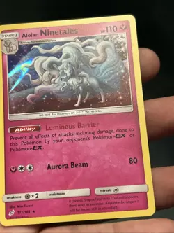 Pokemon TCG Alolan Ninetales 111/181 Holo Team Up 2019- NM - Image 2