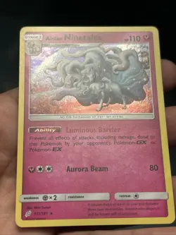 Pokemon TCG Alolan Ninetales 111/181 Holo Team Up 2019- NM - Image 3