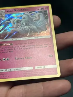 Pokemon TCG Alolan Ninetales 111/181 Holo Team Up 2019- NM - Image 5