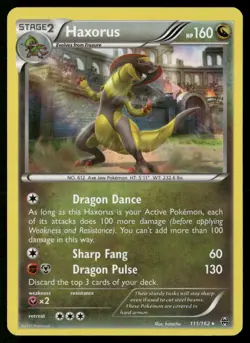 Haxorus 111/162 Holo Rare BREAKthrough Pokemon Holo Near Mint - Image 1
