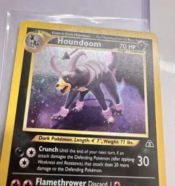Pokemon TCG Houndoom 4/75 Neo Discovery Holo HP - Image 3