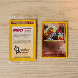 Pokemon Entei Black Star Promo Card #34 SEALED Movie Promo NEW - NEAR MINT - Image 1