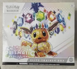 (SMALL RIP) Pokemon TCG Prismatic Evolutions Elite Trainer Box ETB Sealed - Image 1