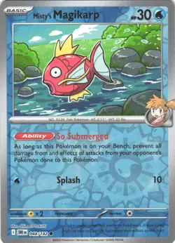 Pokemon TCG Misty's Magikarp NM Common Reverse Holo SV10: Destined Rivals 048/18 - Image 1