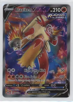 Full Art - Blaziken V Pokemon Sword & Shield Chilling Reign #161 - Image 1