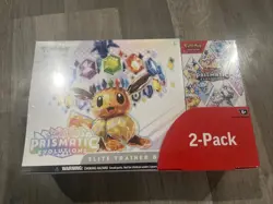 Pokemon Prismatic Evolutions Elite Trainer Box & Booster Bundle - Costco 2 Pack - Image 1