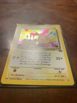 2000 Pokemon Black Star Promo 24 Birthday Pikachu - Image 2