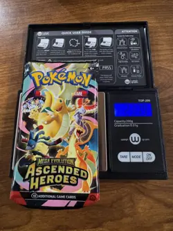 Pokemon Ascended Heroes VERY HEAVY 23.79 New Sealed Booster Pack God PackUUU - Image 1