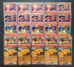 25 Lot Pokemon TCG Chinese with 5 different Charizard Holo SE58 - Image 1