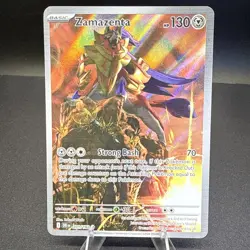 Pokemon TCG Zamazenta 201/182 Destined Rivals IR Holo NM - Image 1