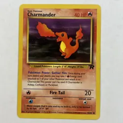 Charmander 50/82 Pokemon Team Rocket Unlimited LP/MP - Non Holo - Image 1