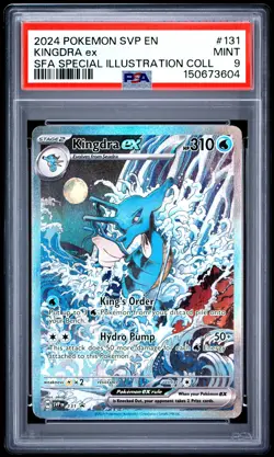 2024 POKEMON SVP EN-SV BLACK STAR PROMO #131 KINGDRA EX PSA 9 - Image 1