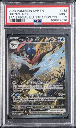 2024 POKEMON SVP PROMO SPECIAL ILLUSTRATION COLLECTION #132 GRENINJA EX PSA 9 - Image 1
