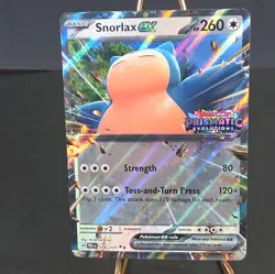 Pokemon Snorlax EX Double Rare Holo 076/131 Sv Prismatic Evolutions 260 HP - Image 1