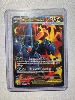 Pokemon TCG Mega Heracross EX 108/094 Ultra Rare Full Art Phantasmal Flames - Image 1