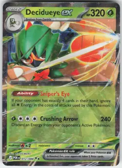 Decidueye ex 012/088 Double Rare Perfect Order Pokemon Near Mint - Image 1