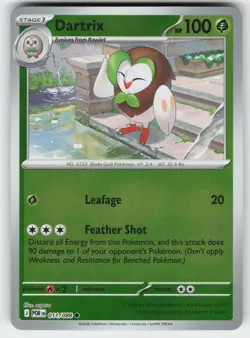Dartrix 011/088 Common Perfect Order Pokemon Reverse Holo Near Mint - Image 1