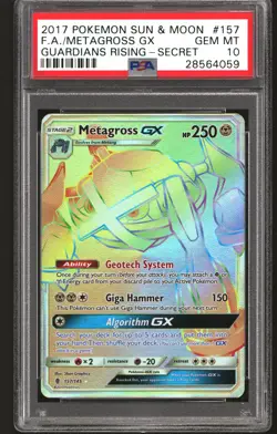 Pokemon Guardians Rising Metagross GX 157/145 PSA 10 GEM MINT - Image 1