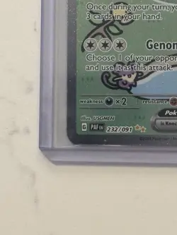 Pokemon Mew EX TCG Paldean Fates Holo Card 232/091 Special Illustration Rare - Image 3