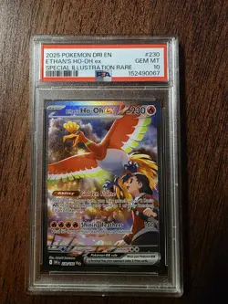 PSA 10 Ethan's Ho-Oh ex 230/182 Special Illustration Rare Pokemon - Image 1
