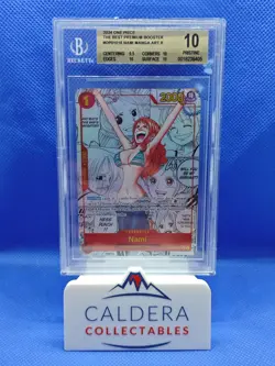 Nami PRB01 Manga Alternate Art - OP01-016 BGS 10 Pristine! One Piece Card Game - Image 1