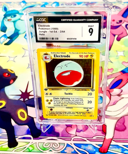 1999 1st Edition Holo Rare Jungle Pokemon Card - Electrode #2/64 - Vintage CGC 9 - Image 1
