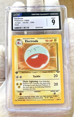 1999 1st Edition Holo Rare Jungle Pokemon Card - Electrode #2/64 - Vintage CGC 9 - Image 2