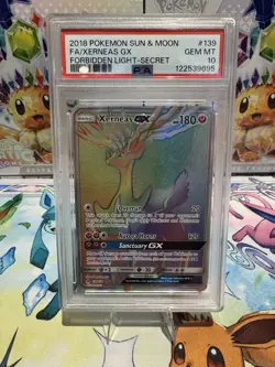 Xerneas GX Secret 139/131 Sm-Forbidden Light Holo Card PSA 10 - Image 1
