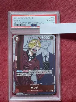 PSA10 Sanji 25th Anniversary One Piece Card Japanese - Image 1