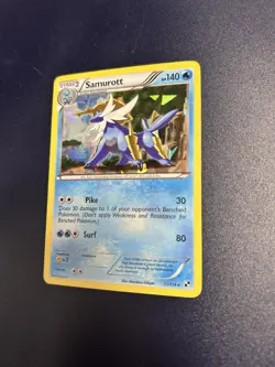 Samurott 31/114 Pokemon CCG TCG Trading Card Black & White Cracked Holo Rare NM - Image 1