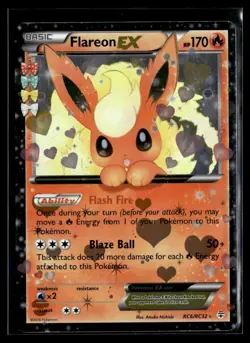 Pokemon TCG Flareon EX Holo Rare Card RC6/RC32 Generations Radiant Collection LP - Image 1