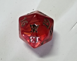 MTG Dragons of Tarkir Prerelease Spin Down Dice Set - All 5 Breath Weapon D20s - Image 3