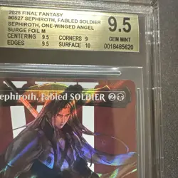 MTG Final Fantasy Sephiroth, Fabled Soldier #527 Surge Foil BGS 9.5 Gem Mint - Image 2