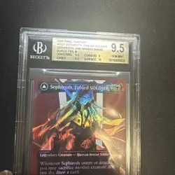 MTG Final Fantasy Sephiroth, Fabled Soldier #527 Surge Foil BGS 9.5 Gem Mint - Image 3