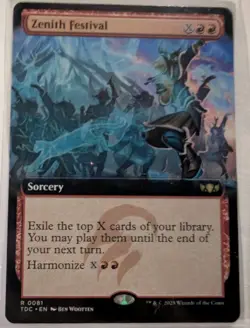 Zenith Festival (Extended Art) Commander: Tarkir: Dragonstorm - MTG RARE - Image 1