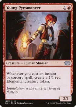 MTG - Young Pyromancer - Double Masters 2022 - X1 - (NM) - - Image 1