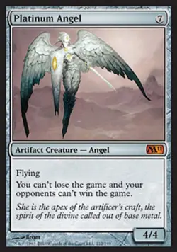 MTG English Platinum Angel NM Normal Magic 2011 Core Set - Image 1