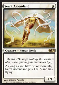 MTG English Serra Ascendant NM Normal Magic 2011 Core Set - Image 1