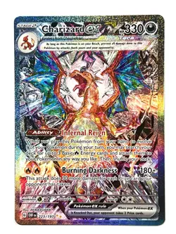 Charizard ex 223/197 Special Illustration Rare SIR Obsidian Flames Pokemon TCG - Image 1