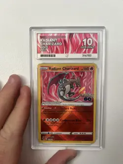 Pokemon Go Radiant Charizard 011/078 Ace Grading Gem Mint 10 ACE Label - Image 1