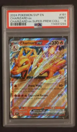 2024 Pokemon Super-Premium Collection #161 Charizard ex PSA 9 Mint - Image 1